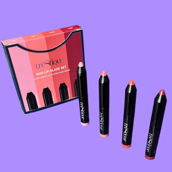 TRÈSTIQUE Mini Lip Glaze Set of 4 NEW - Picture 9 of 16